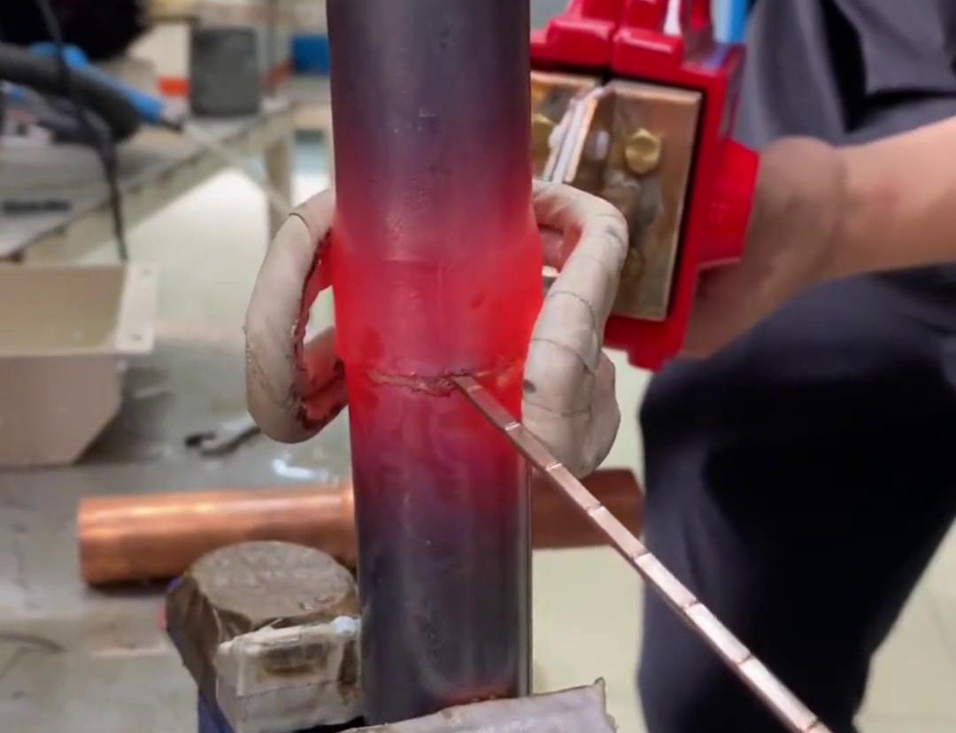 手持式高頻焊接機，銅管鋁管豎焊倒焊橫平焊